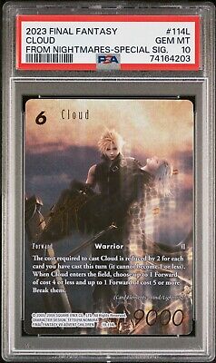 PSA 10 - FFTCG Final Fantasy TCG Cloud 19-114L Signature PSA 10 - FFTCG Final Fantasy TCG Cloud 19-114L Signature