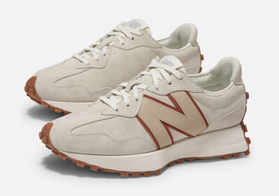 Bandier x New Balance 327 Wmns WorkwearTan WS327QW / SeaSalt