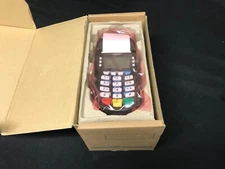 Hypercom Optimum T4220 Credit Card Reader Terminal w/ AC Adapter & Phone Cord