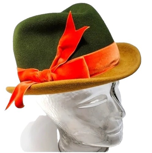 Chapeau Vintage Arctic Trooper Orange Taille 7 1/8 Made In USA