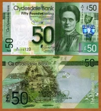Scotland, Clydesdale Bank, 50 pounds,  2015, P-229L, UNC