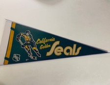Amazing Rare Vintage California Golden Seals Hockey Pennant!!!