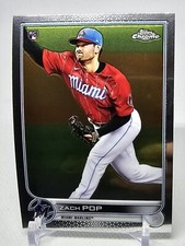 2022 Topps Chrome #41 Zach Pop Rookie Rc Florida Miami Marlins 