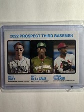 K313,477 - 2022 Topps Heritage Minors #184 Elly De La Cruz/Brett Baty/J. Walker