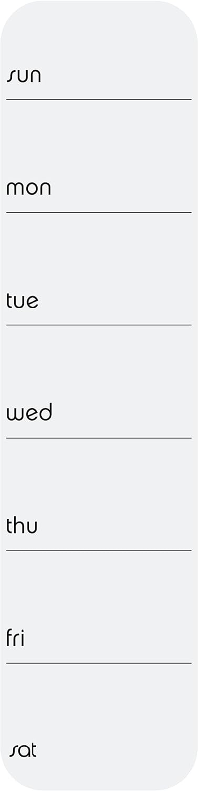 Seattle 3.5 X 14 Inch Frameless Peel and Stick Dry Erase Weekly Planner for Offi