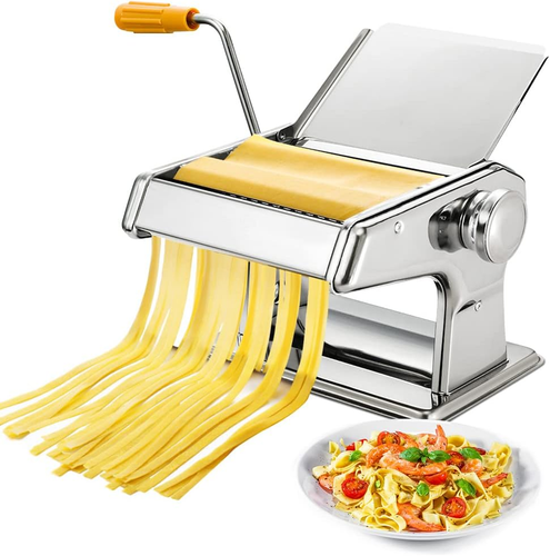 Macchina per Pasta Manuale Con Manovella Sfogliatrice, Macchina per La Pasta Fre - Foto 7 di 12