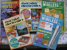 2no. Praktyczny bezprzewodowy 1973, 2nr. Elektronika codzienna 1975, Wireles World 1974