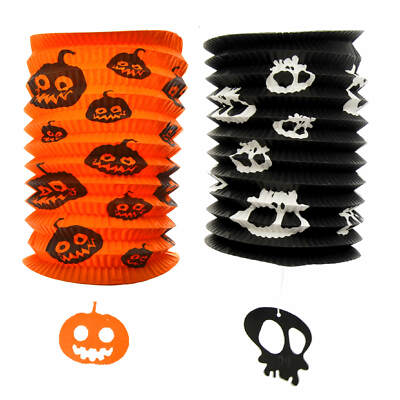 Halloween Lantern 18x20cm Pumpkin or Skull Design Lantern St Martin Parade