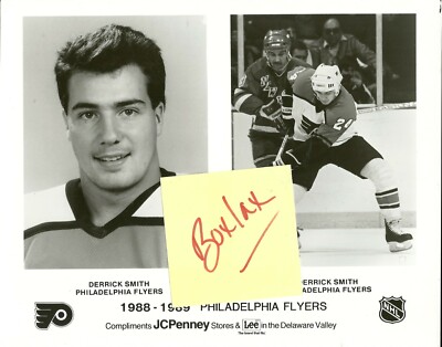 Derrick Smith 1988-89 Philadelphia Flyers Team Issued Photo