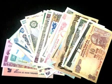 Uncirculated Lot of 10 Different Foreign PAPER MONEY BANKNOTES WORLD CURRENCY