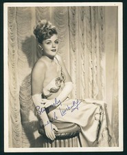 EARLY ANGELA LANSBURY SIGNED ORIGINAL MGM PORTRAIT PHOTO SEXY DW FN/VG 1940s