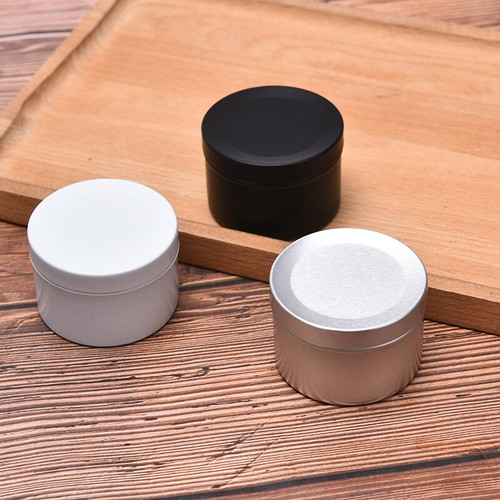 Candle Jars with Lid Bulk Round Candle Container Tins Empty Storage Box Jar - Picture 2 of 16