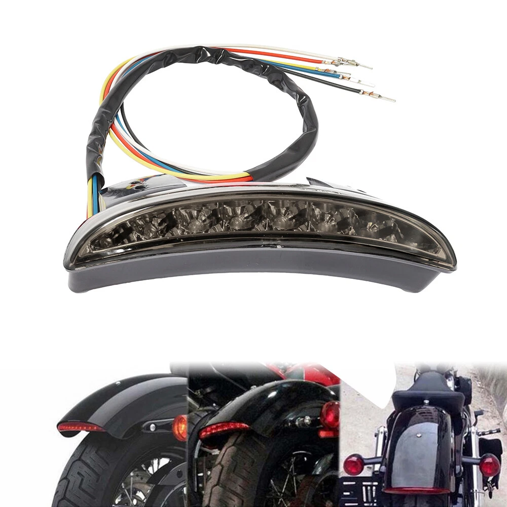 12V Rear Fender Brake LED Tail Light For Harley Sportster XL1200
