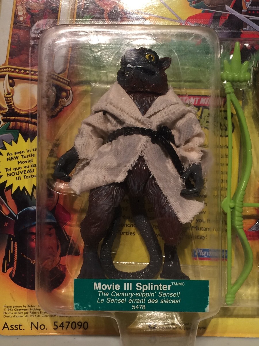 タートルズ　TMNT Movie III Splinter フィギュア 1992 TMNT Teenage Mutant Ninja Turtles Movie III 3 Splinter