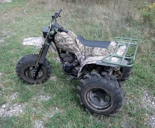 Honda ATC 250SX camo GRIPPER seat cover 