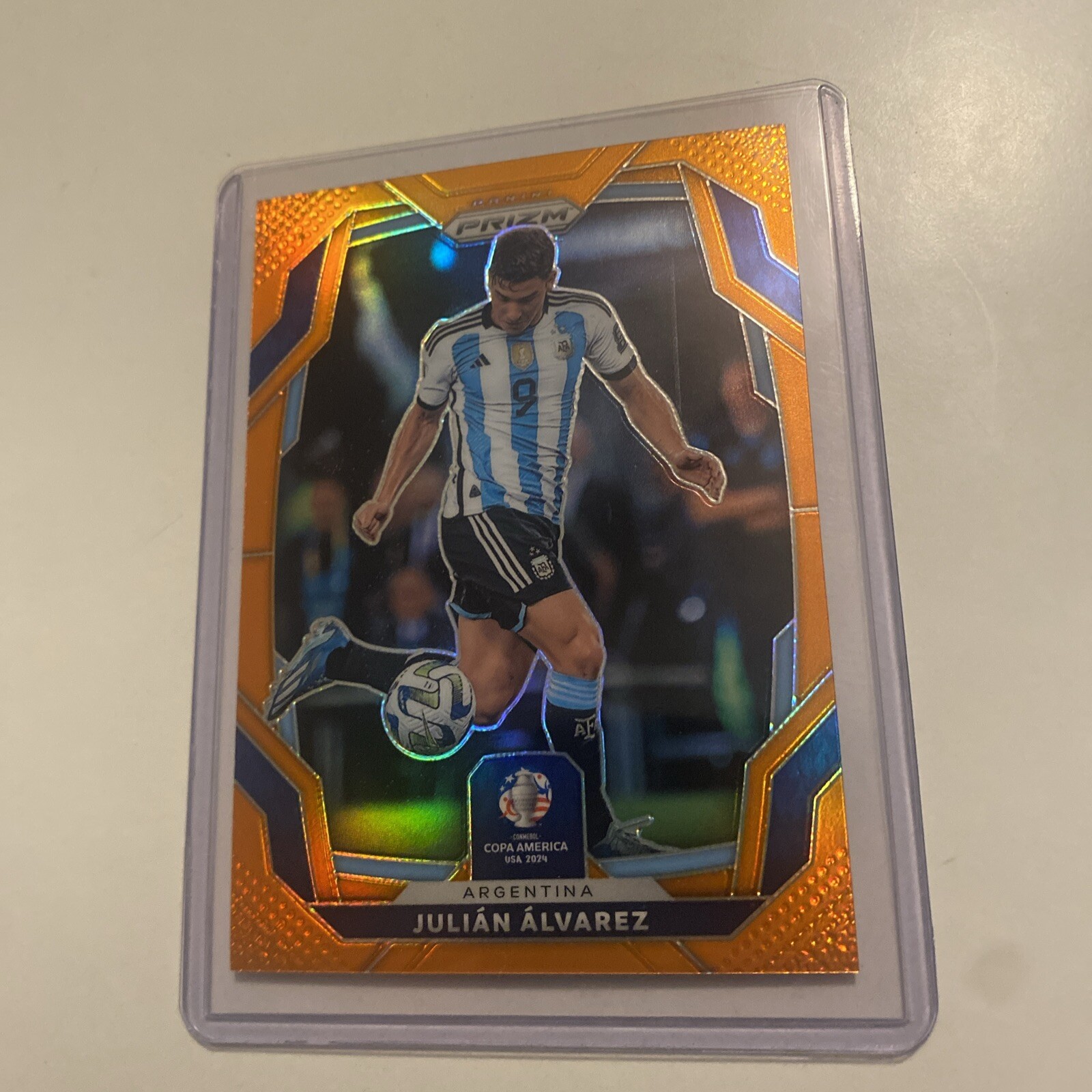 Julian Alvarez /25 Copa America 2024 Prizm Argentina Atletico Madrid Orange