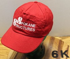 VINTAGE SPOKANE STRUCTURES SNAPBACK HAT USA MADE IN GOOD CONDITION 6K