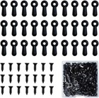<!--F#f_0-->100 Metal Picture Frame Turn Button Fasteners w/ Screws Hardware Clips Set<!--F/-->