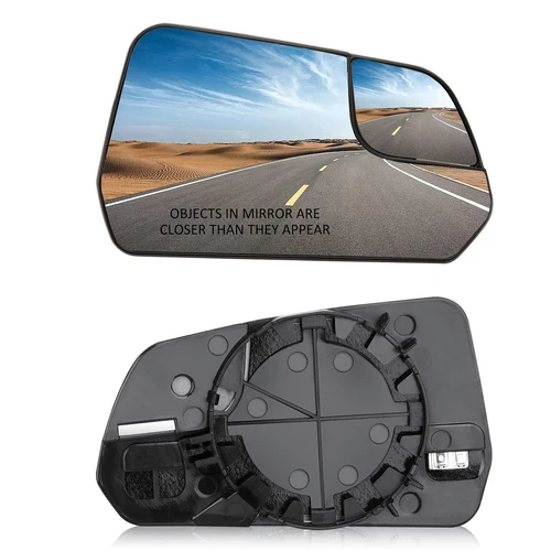 Passenger Side Rear View Mirror Glass w/o Blindspot For 2015-2025 Ford Mustang