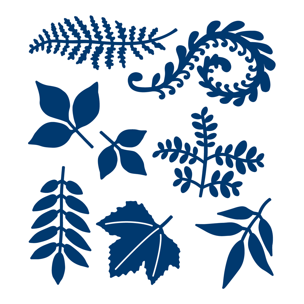 Tattered Lace FOLIAGE Craft Cutting Die Set - D181 - Fern Maple Leaf branch ETC