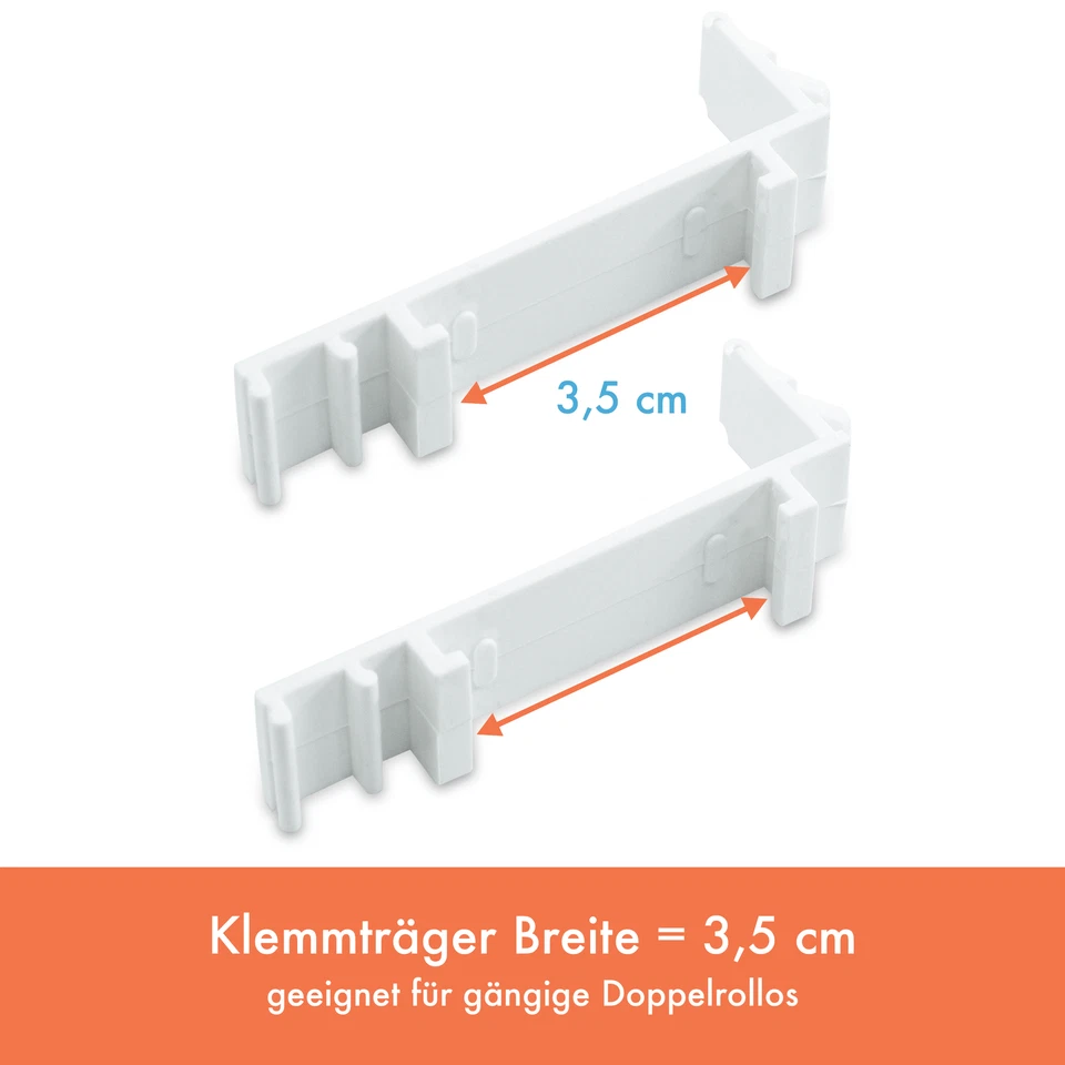 Duorollo Klemmfix Klemmträger ohne Bohren Klemmhalterung Fenster Tür Montage Set - Bild 4 von 4