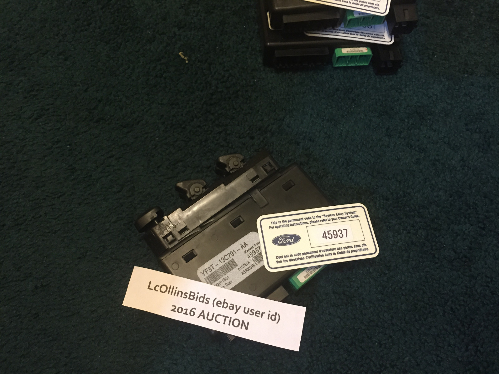 9802 Lincoln Continental Master Power Window Switch Driver Door