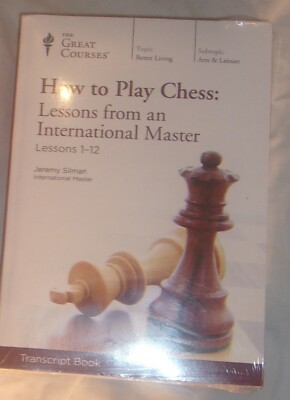 THE GREAT COURSES HOW TO PLAY CHESS TRANSCRIPT BOOK SEALED SET 2 BOOKS ...