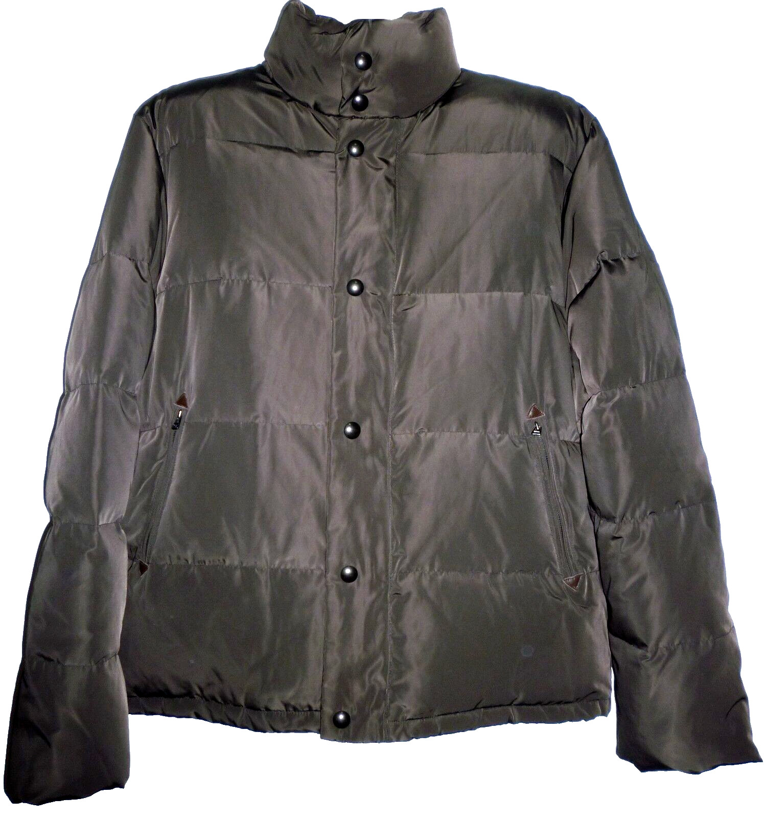 Saks Fifth Avenue Черно-коричневое зимнее пальто на утином пуху мужская куртка Размер XL 29890₽