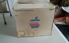 Vintage Apple Rainbow Composite Monitor Box Only Applecolor