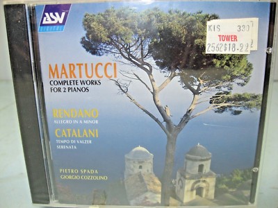 Martucci/Rendano/Catalani 2 WORKS PIANOS/ALLEGRO/TEMPO, Spada/Cozzolino, ASV NEW