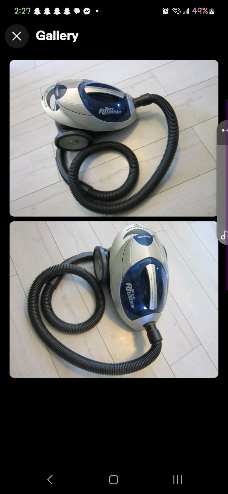 shark roadster vacuum eBay