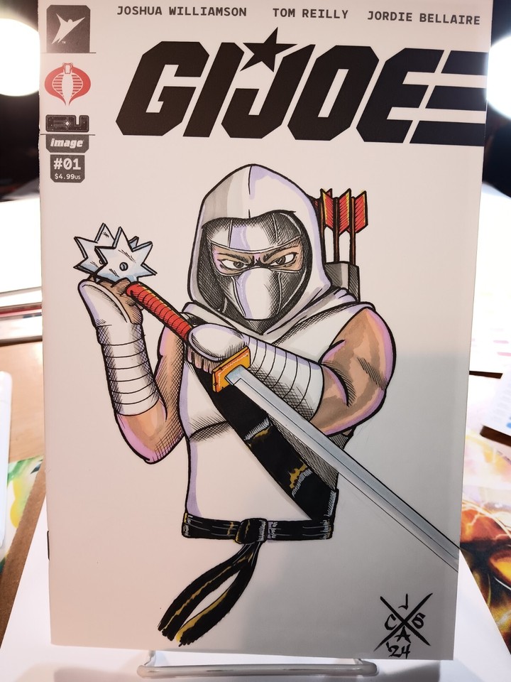 1/1 GI Joe 1 Storm Shadow Original Artwork By JACS Comic Art