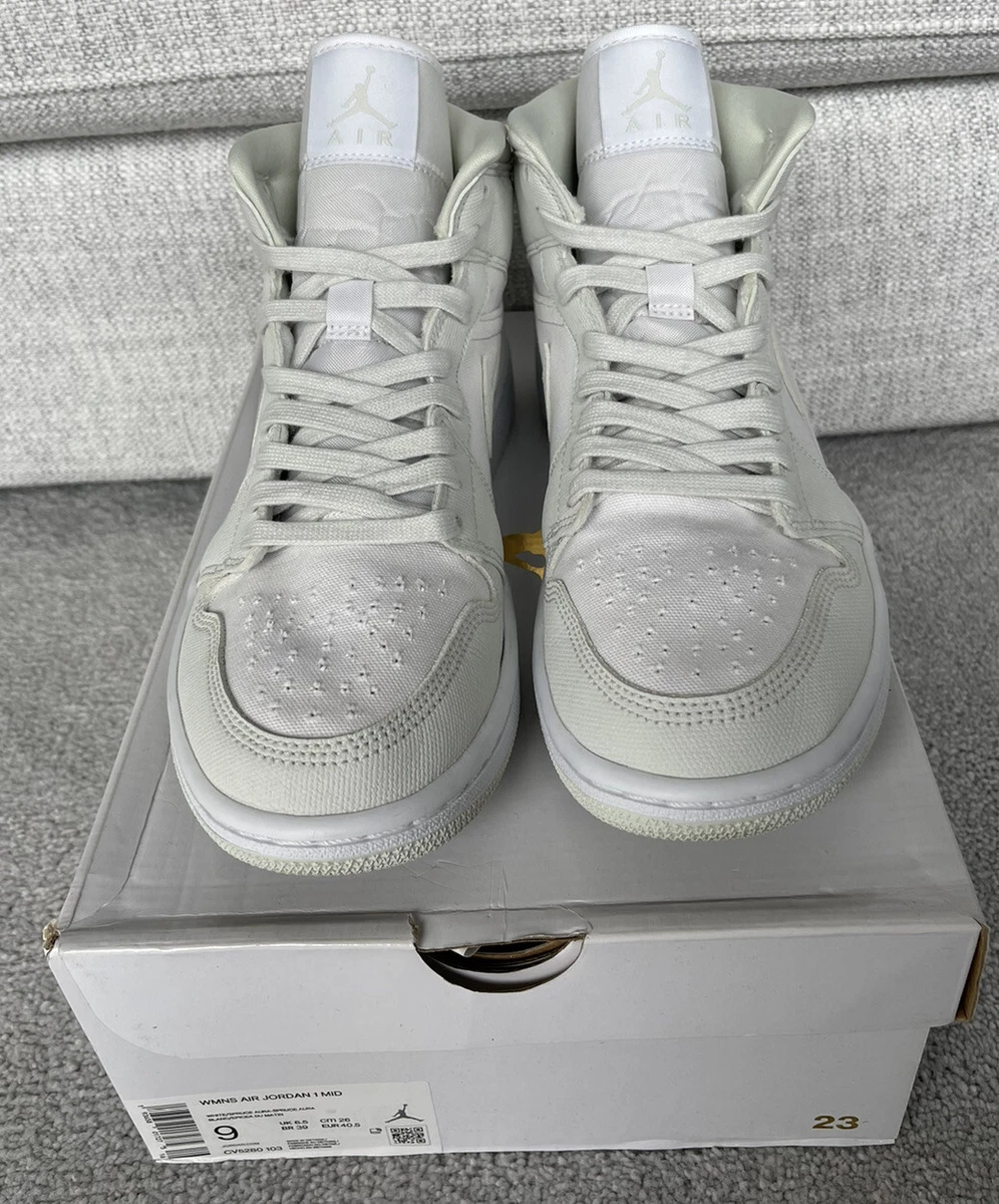 Air jordan 1 mid trainers hotsell white spruce aura spruce aura