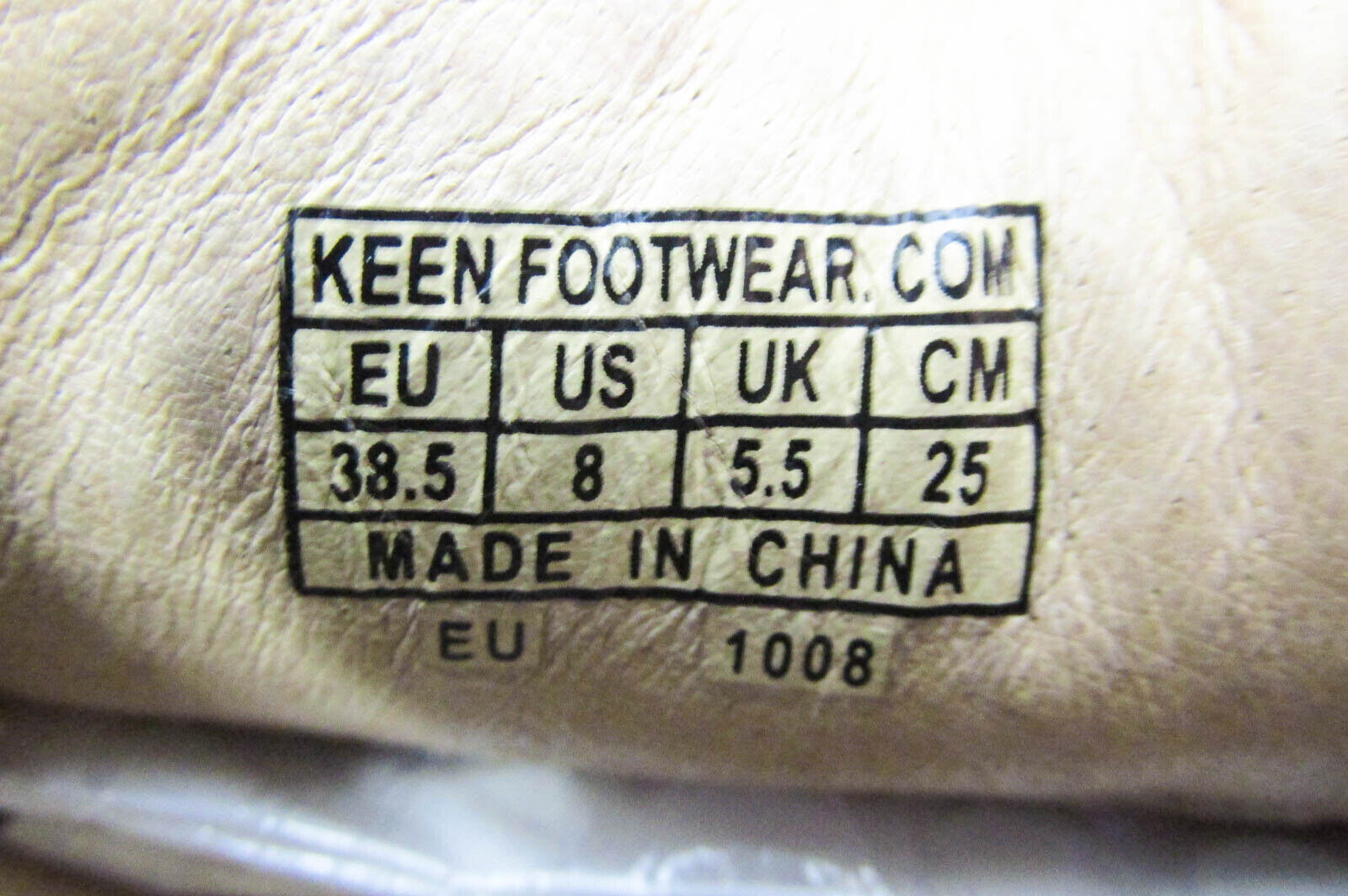 Scarpa donna Keen Presidio taglia 8 marrone atletica passeggio trail sneaker usata vq