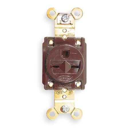 Hubbell Wiring Device-Kellems Hbl5661 Straight Blade Receptacle, 6-15R, 15 A,