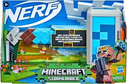 NERF Minecraft Dart Trockeneisstrahlen Stormlander Hammer Größe 8.1 x 35.6 x - Bild 3 von 3