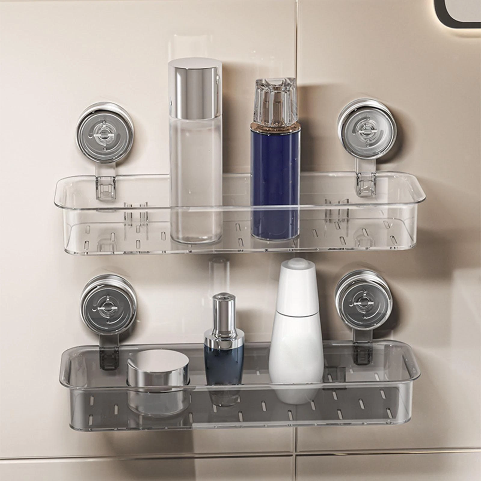 Removable Suction Cup Shower Shelf Detachable Shower Shelf Hanging Fashion