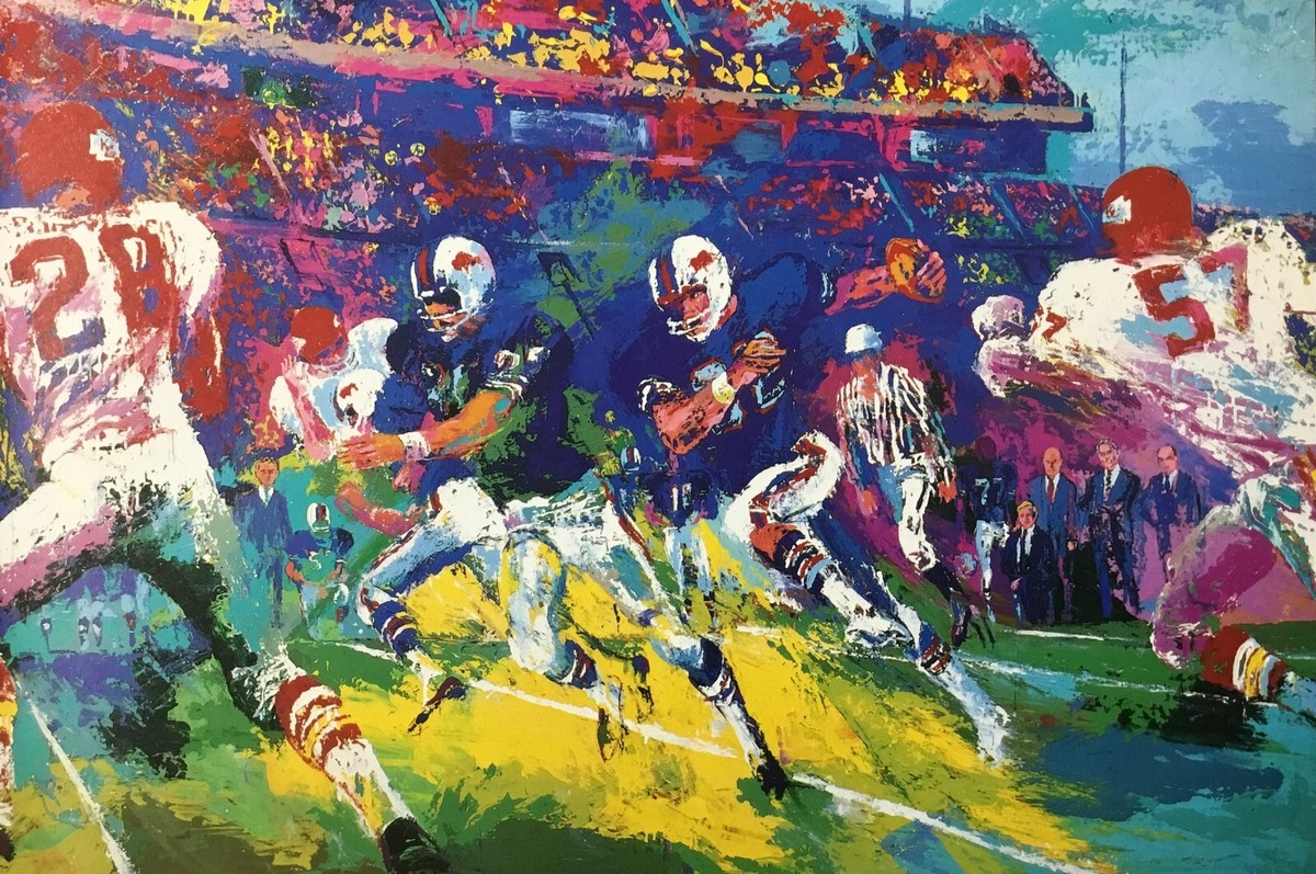 LeRoy Neiman 1998年長野オリンピック 限定版 送料込み Leroy Neiman O.J. Simpson at Buffalo Custom Framed Print | eBay