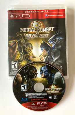 Mortal Kombat Vs DC Universe 2008 Sony Playstation 3 PS3 game No manual tested