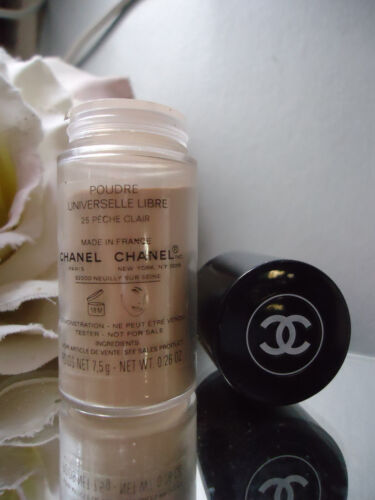 CHANEL POUDRE UNIVERSAL 25 Peche Clair Loose Face Powder 7.5g Demo/Sealed Tub - Afbeelding 1 van 4