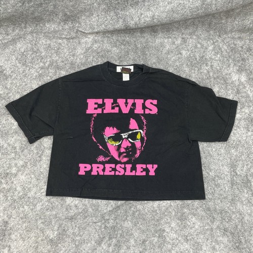 VTG Y2K Elvis Presley Crop Top Tee 