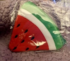 Watermelon Slice Coin Purse Women Or Girls Adorable Fuzzy Plush Wallet Cute Gift