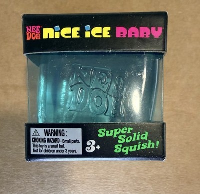 Blue NeeDoh Viral Nice Ice Baby Sensory Squish Cube Super Solid Stress Toy