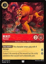 Beast Wounded 103/204 Ursula's Return Disney Lorcana 017836