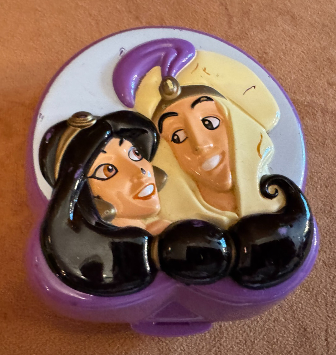Disney Polly Pocket Aladdin Playcase Jasmine Vintage Bluebird Toys 1995 NO figs