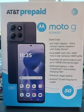 Motorola Moto G Power 2025 128GB ATT Prepaid New Sealed Slate Gray