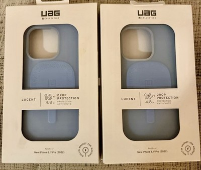 *NEW* 2 Pack UAG Lucent 2.0 with Magsafe Case iPhone 14 PRO 6.1 - Cerulean/Blue