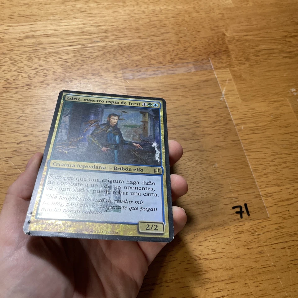 🪞 Edric Spymaster of MTG Commander Promo Oversize maestro espía de Trest Sp L71 - Image 3 of 4