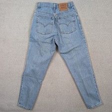 Vintage Levi's 550 Jeans Baggy Women's 8 30x31 USA Made Mom Tapered Light Wash