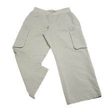 SAGE Collective Women's Pull On Cargo Pants with Pockets Medium Size Green